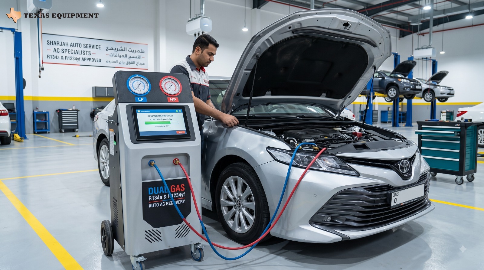 Car AC Machine UAE: Automatic Dual-Gas Guide