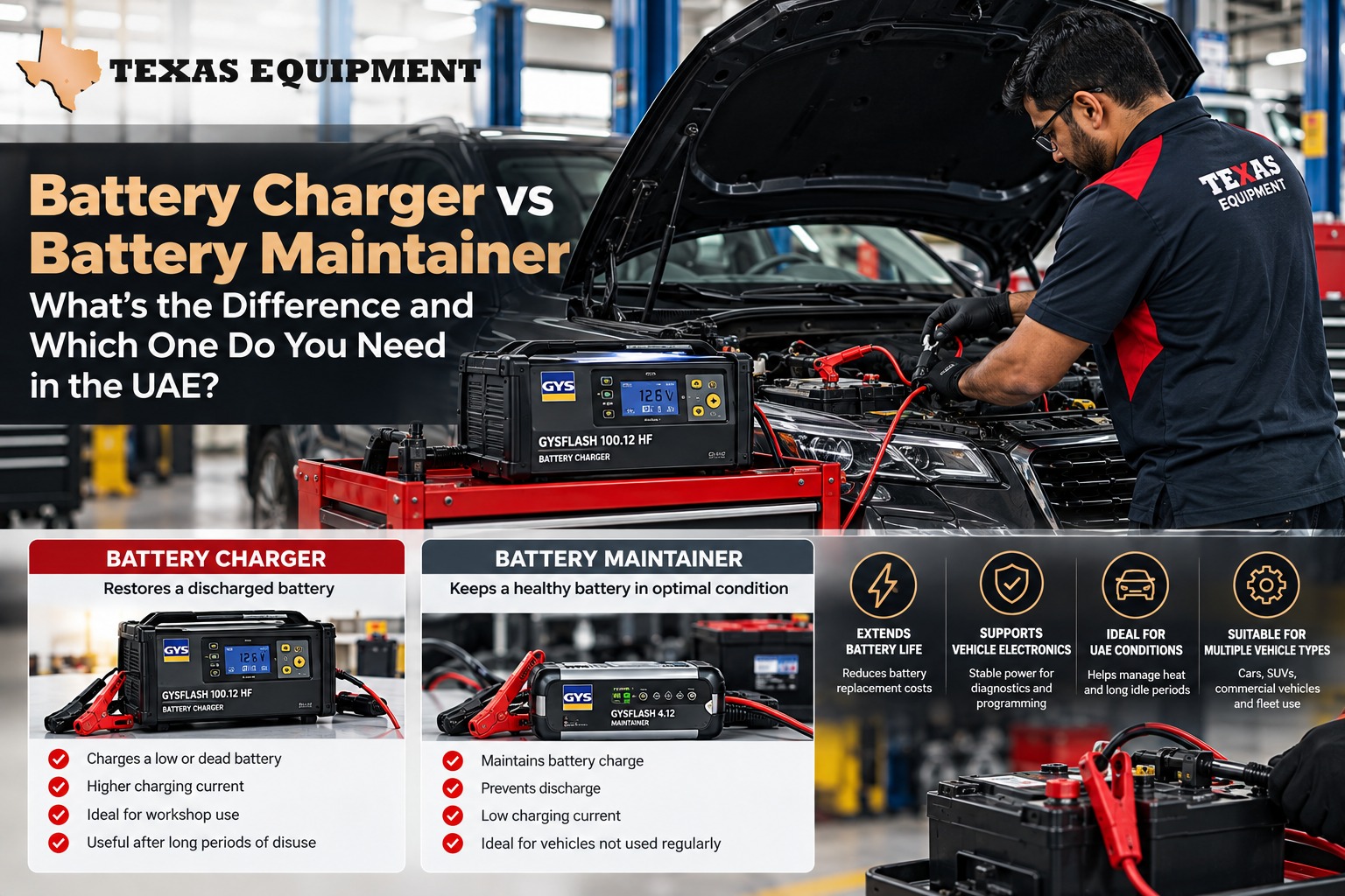 car battery charger vs battery maintainer